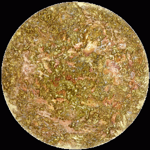 POLARIS Galaxy by Cazo Art tellurique peinture à relief et aspect minéral et métallique